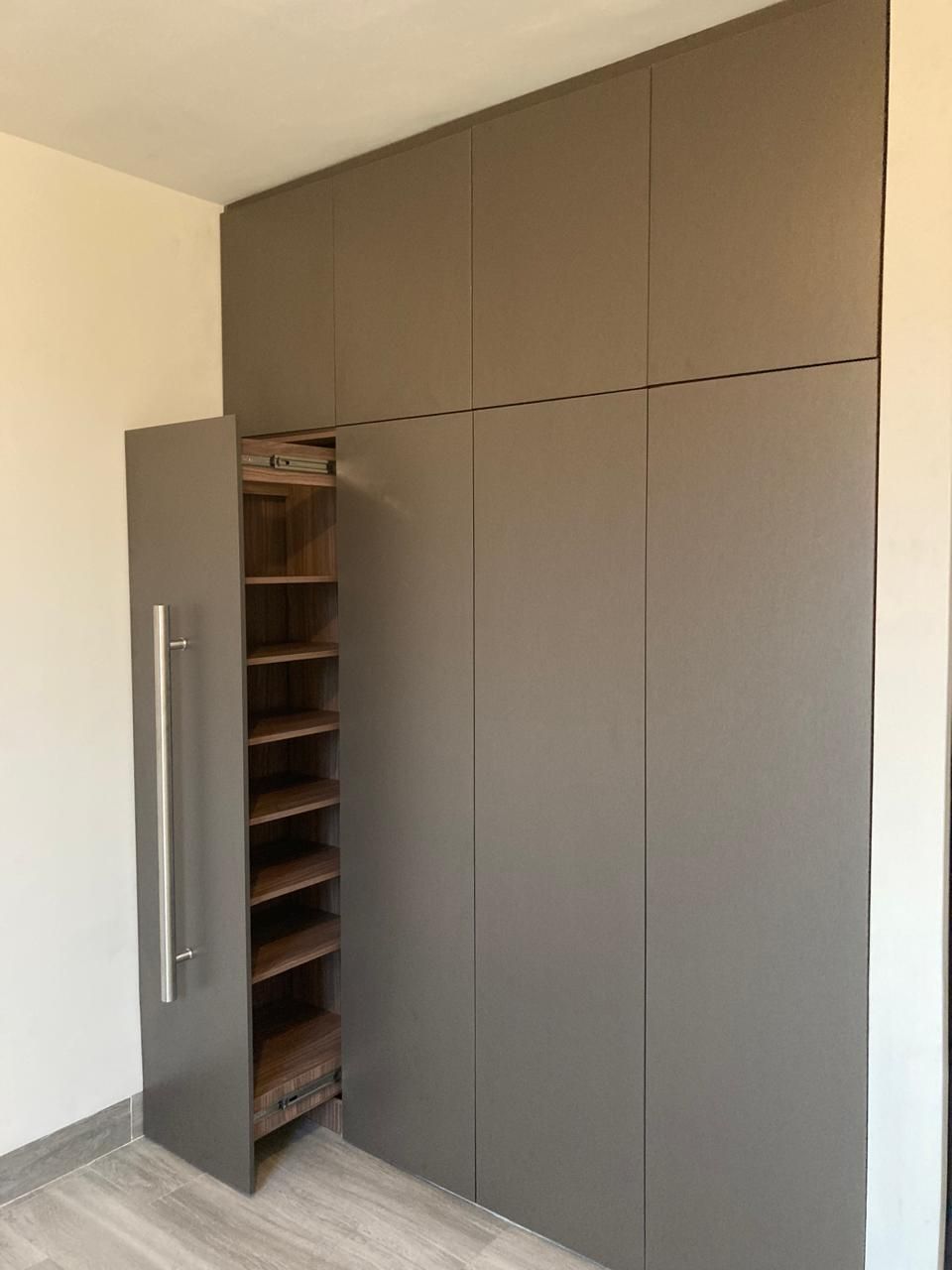 Closet de puertas lisas
